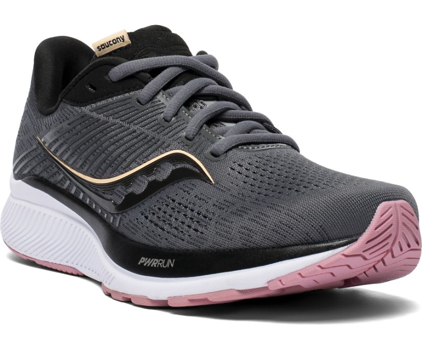 Saucony Guide 14 Wide Women's Running Shoes Grey / Rose | Canada 152CTVE